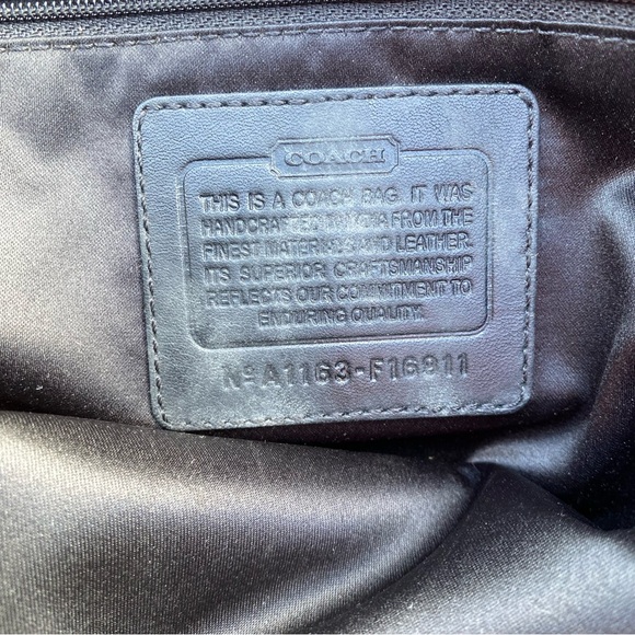 Coach Signature Optic Carly Shoulder Tote Bag black and gray - Picture 11 of 11